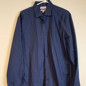 Navy Blue Le Chateau Dress Shirt
